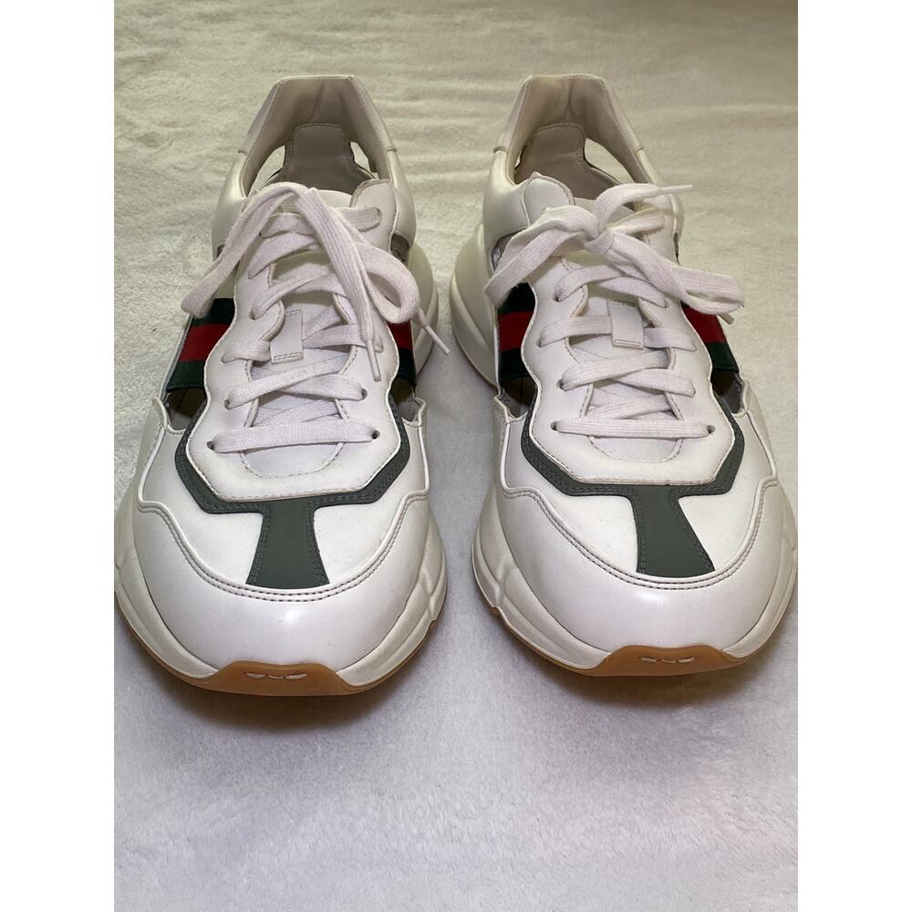 Authentic Gucci Rython Cut Out 100% RARE Mens Sz 10.5 - Picture 6 of 8